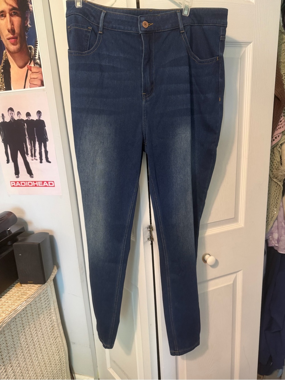Brand new Halara Dark Wash High-Rise Skinny Jeans
